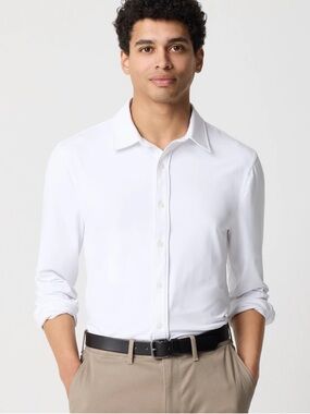 J. CREW Factory All-day Performance Shirt Button Down Long Sleeves Size Medium